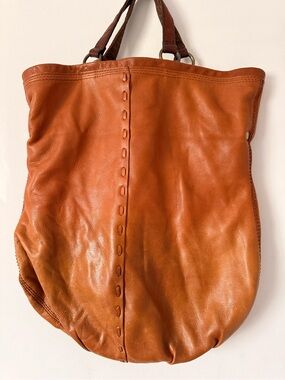 Lucky Brand Cognac Leather Tote Bag